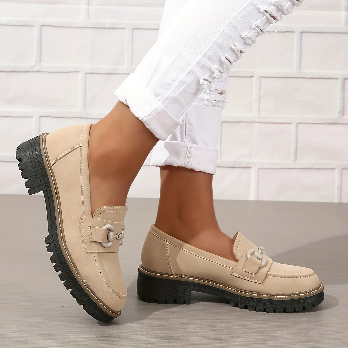 Samantha – Chunky Loafer Shoes