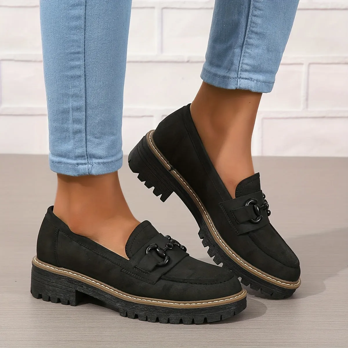 Samantha – Chunky Loafer Shoes