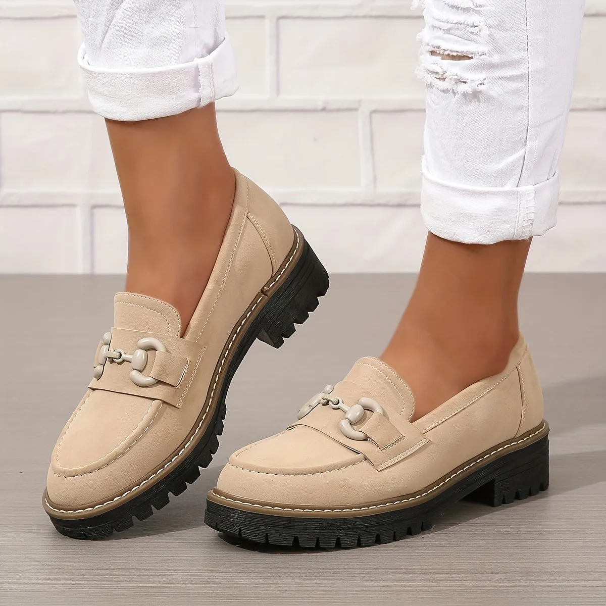 Samantha – Chunky Loafer Shoes