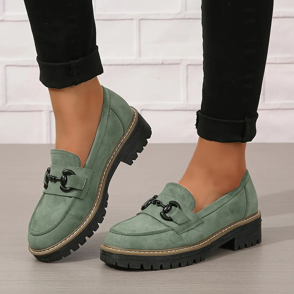 Samantha – Chunky Loafer Shoes