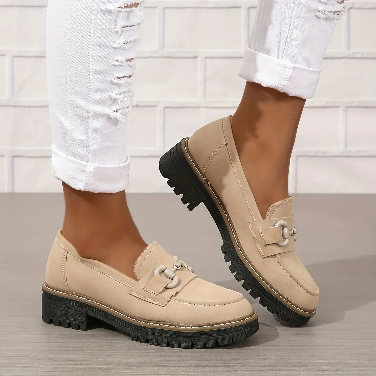 Samantha – Chunky Loafer Shoes