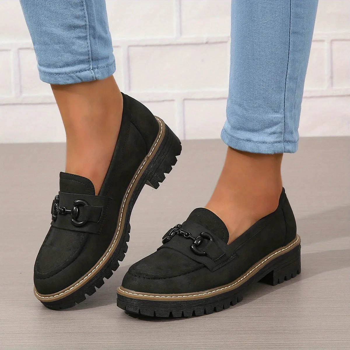 Samantha – Chunky Loafer Shoes