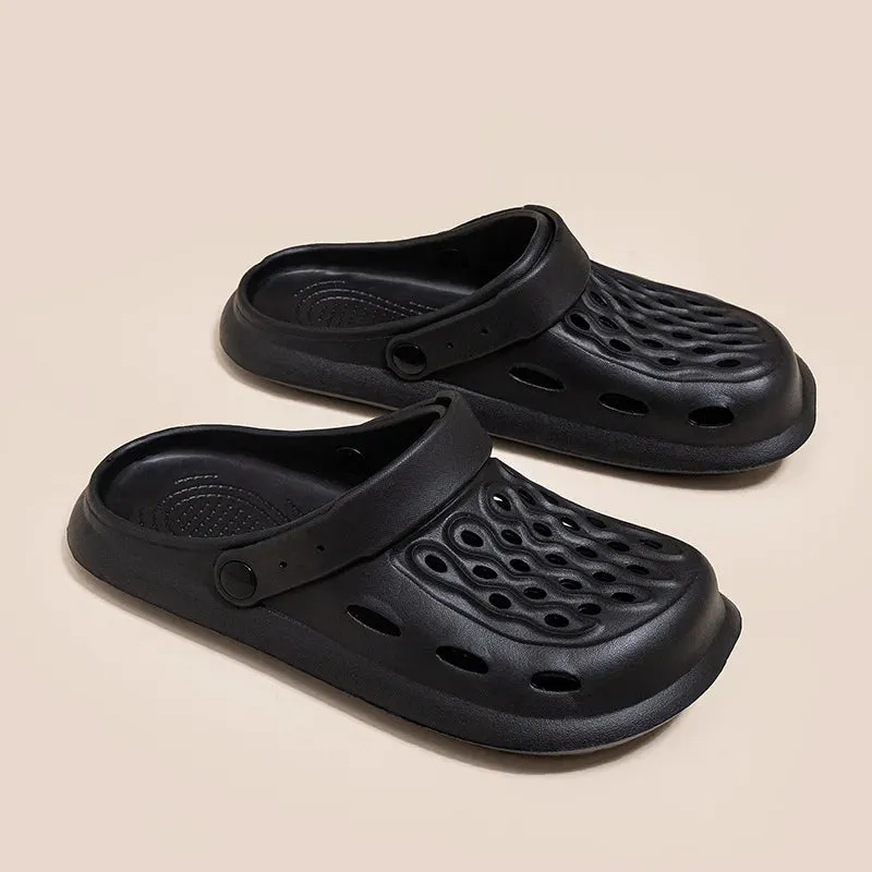 Sandals Summer Casual Garden Clogs Shoes Outdoor Shoes Anti Slip Thick Sole Beach Slippers Without Heels Croxie Shoes for Women