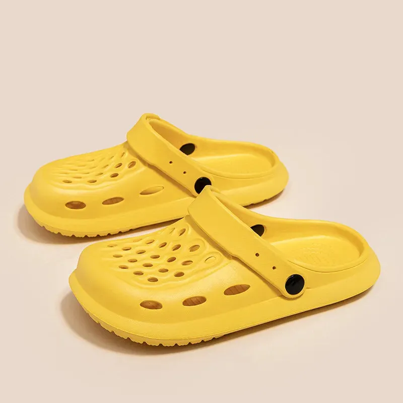 Sandals Summer Casual Garden Clogs Shoes Outdoor Shoes Anti Slip Thick Sole Beach Slippers Without Heels Croxie Shoes for Women