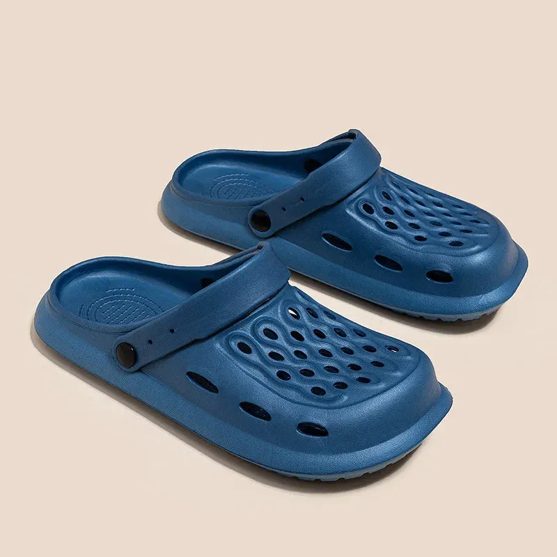 Sandals Summer Casual Garden Clogs Shoes Outdoor Shoes Anti Slip Thick Sole Beach Slippers Without Heels Croxie Shoes for Women