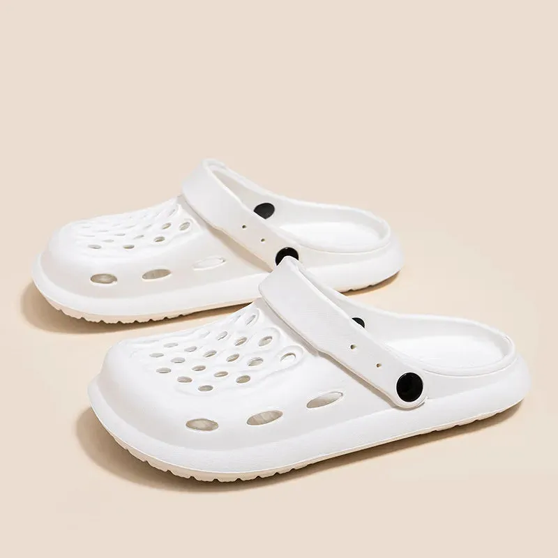 Sandals Summer Casual Garden Clogs Shoes Outdoor Shoes Anti Slip Thick Sole Beach Slippers Without Heels Croxie Shoes for Women