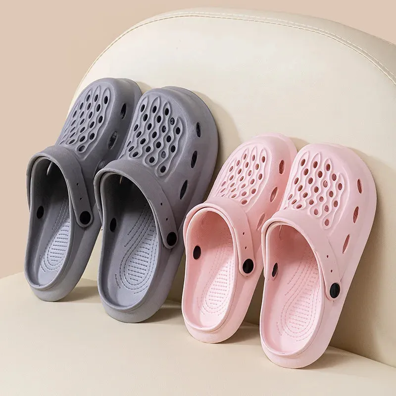 Sandals Summer Casual Garden Clogs Shoes Outdoor Shoes Anti Slip Thick Sole Beach Slippers Without Heels Croxie Shoes for Women