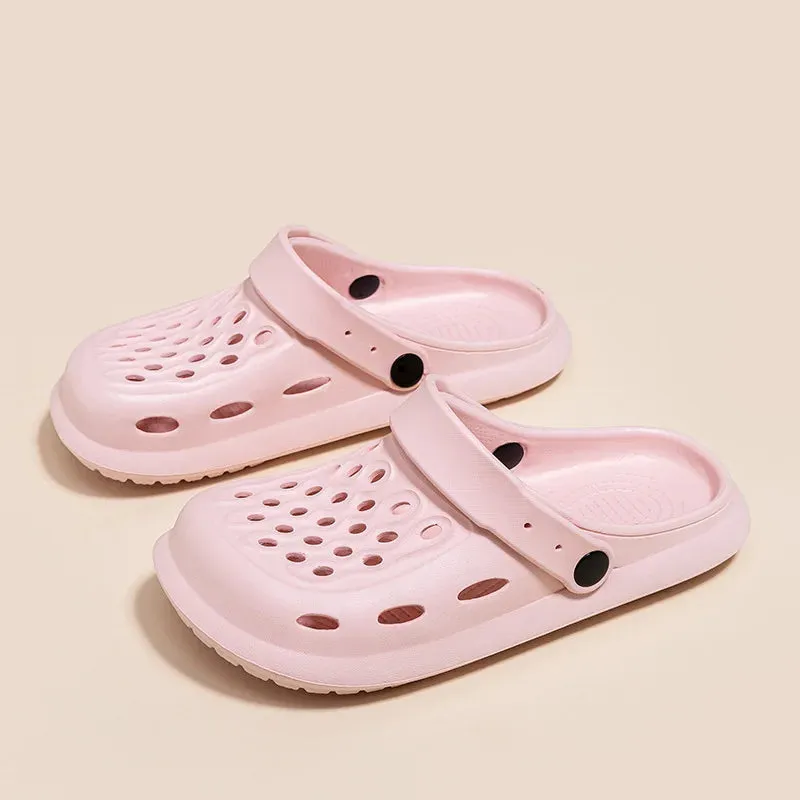 Sandals Summer Casual Garden Clogs Shoes Outdoor Shoes Anti Slip Thick Sole Beach Slippers Without Heels Croxie Shoes for Women