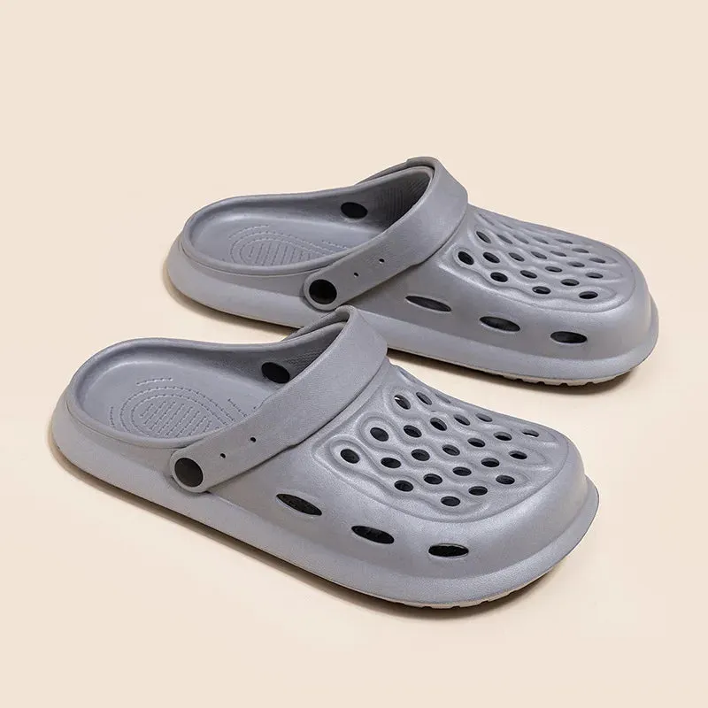 Sandals Summer Casual Garden Clogs Shoes Outdoor Shoes Anti Slip Thick Sole Beach Slippers Without Heels Croxie Shoes for Women
