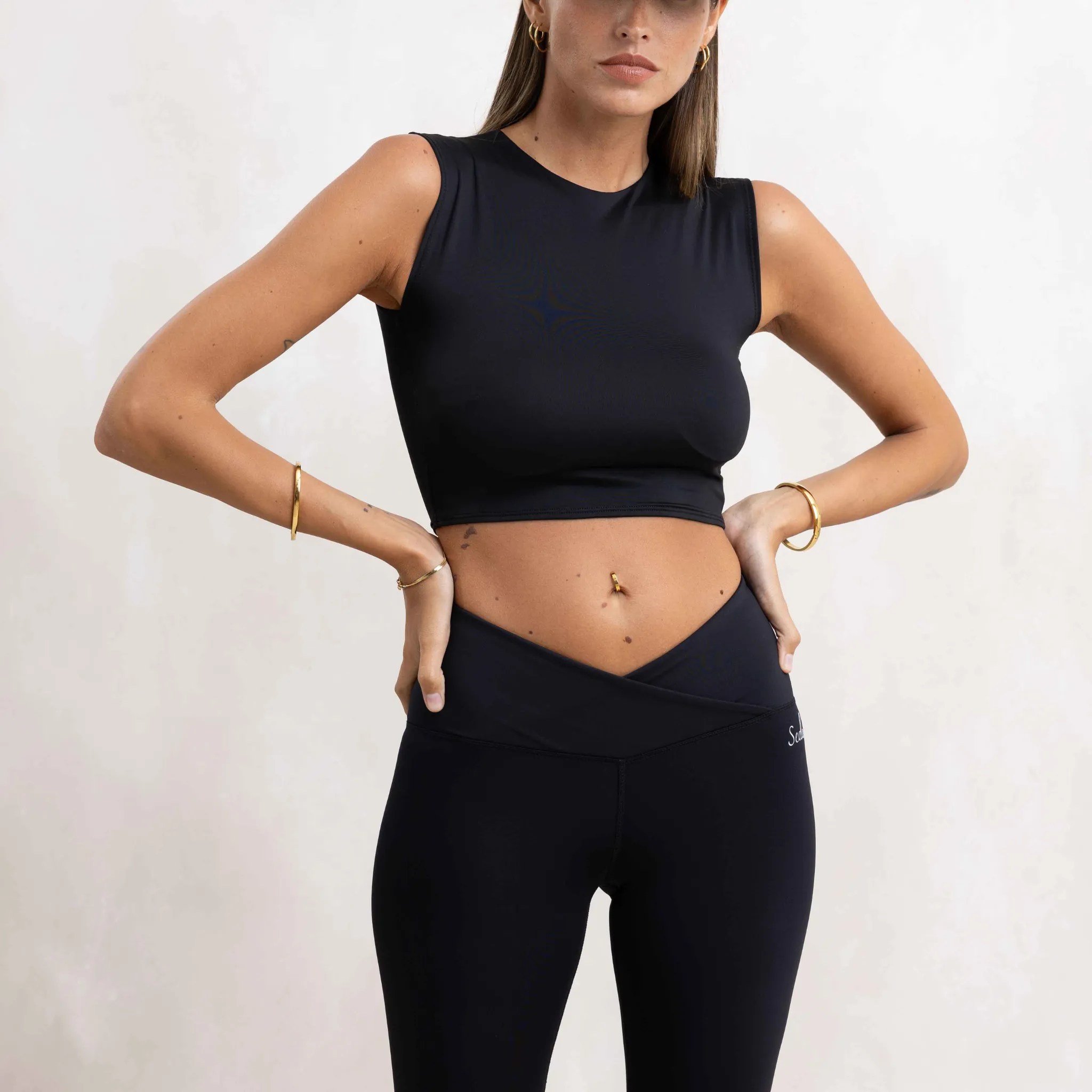 SEDA Black Activ V-Cut Yoga Pant