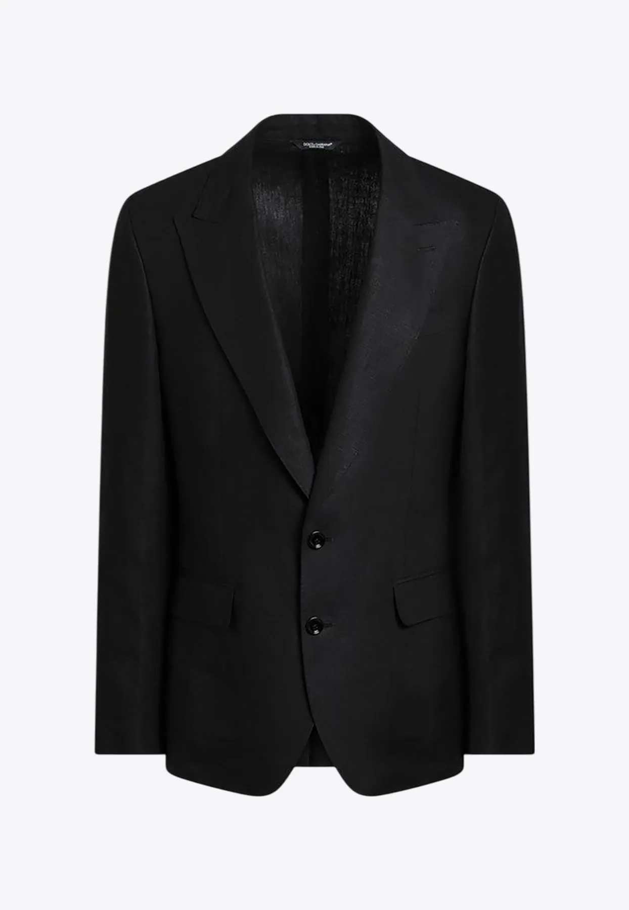 Single-Breasted Linen Blazer
