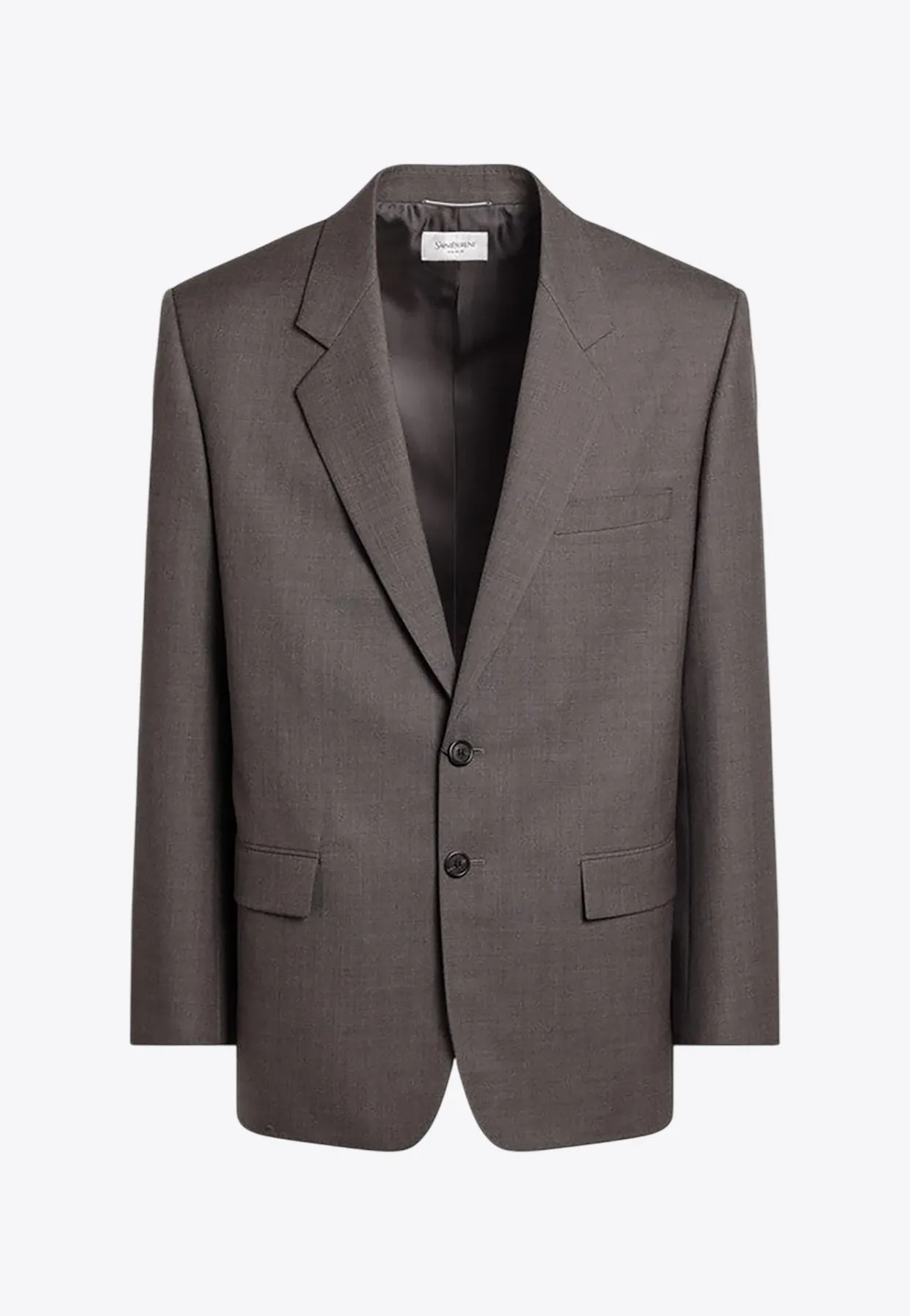 Single-Breasted Wool Blazer
