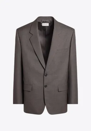 Single-Breasted Wool Blazer