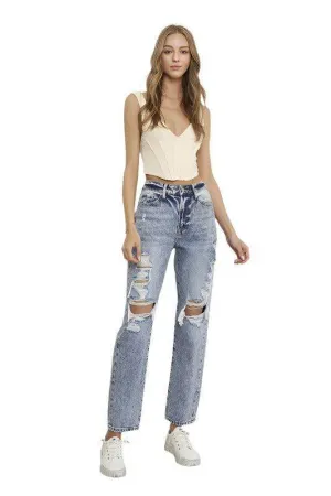 Slim Boyfriend Jeans