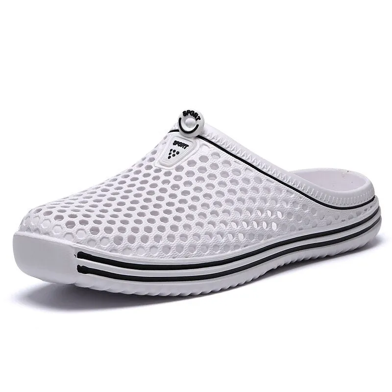 Slippers Cutout Clogs Shoes Fashion Men Women Garden Convenience Bathroom Slippers Non-slip Beach Sandals