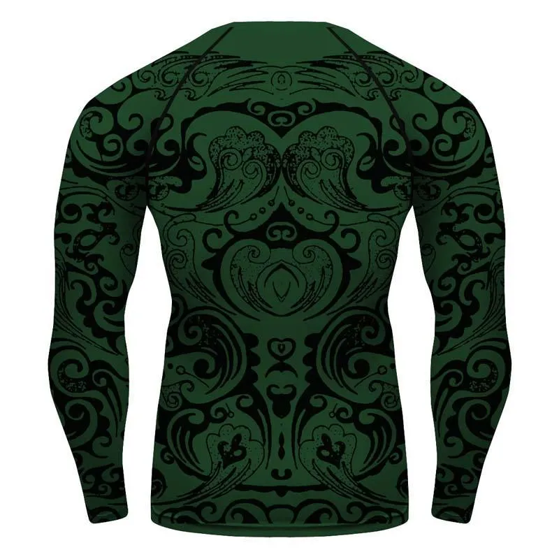 Slytherin Harry Potter Longsleeve Running Baselayer Compression Shirt