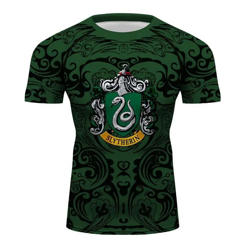 Slytherin Harry Potter Longsleeve Running Baselayer Compression Shirt
