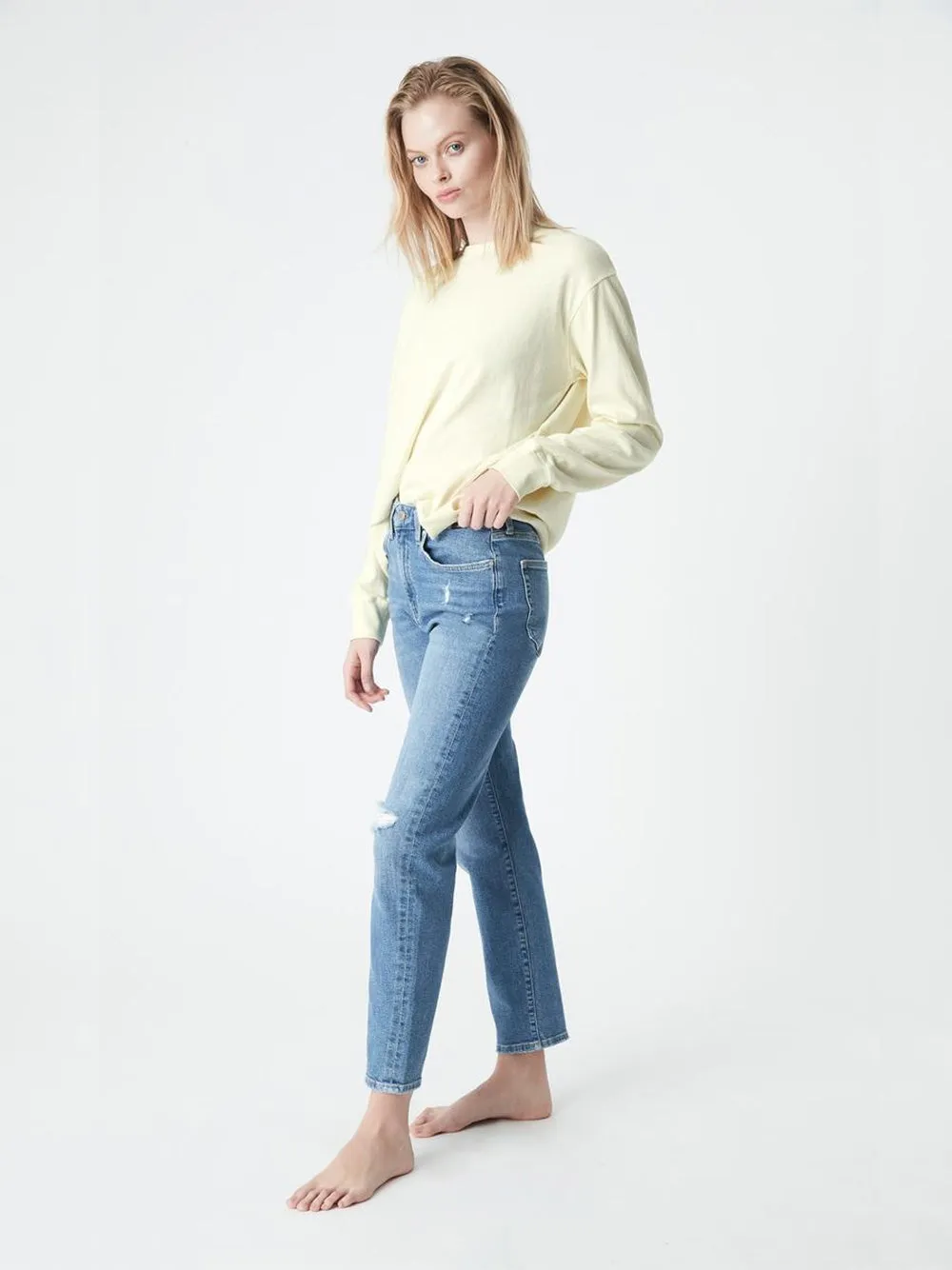 Soho Jeans - Mid Distressed Recycled Blue