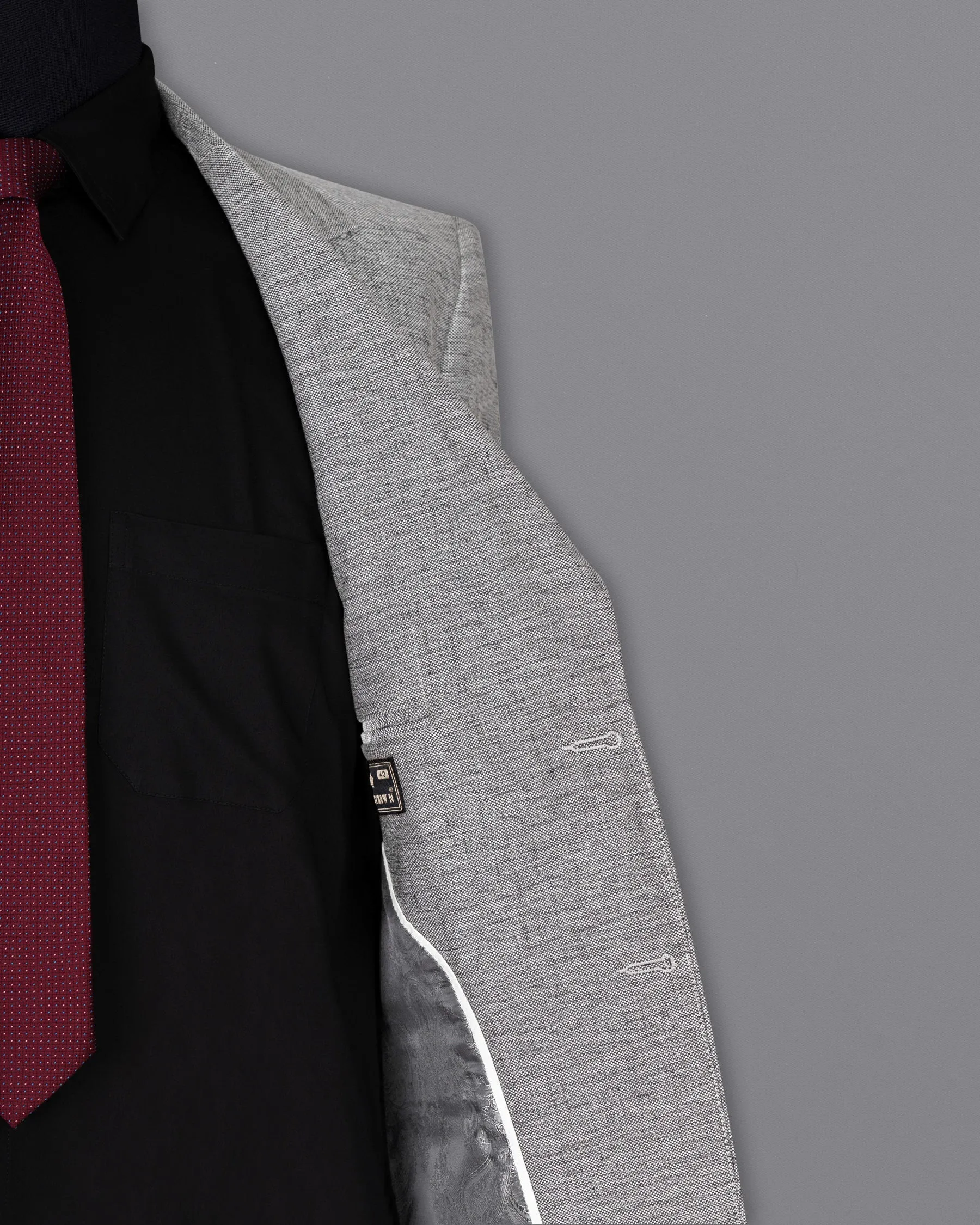 Spun Parl Gray Designer Blazer