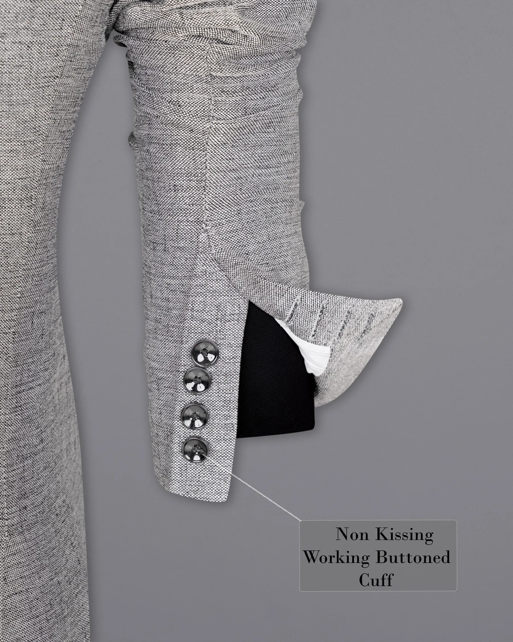 Spun Parl Gray Designer Blazer