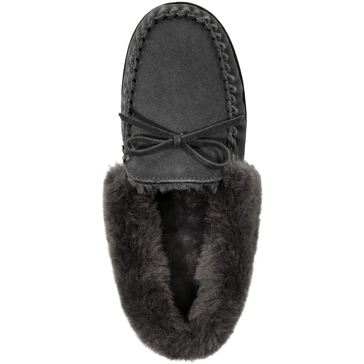 Style & Co. Womens Faux Fur Lined Suede Moccasins