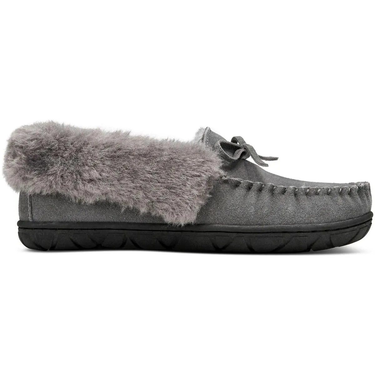 Style & Co. Womens Faux Fur Lined Suede Moccasins