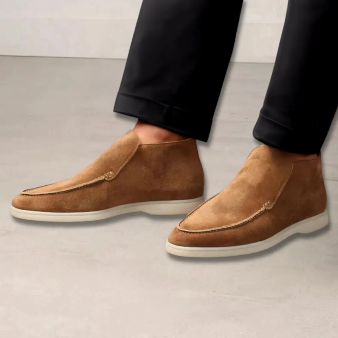 Stylebewusst - Stylische Wildleder Loafers für Männer