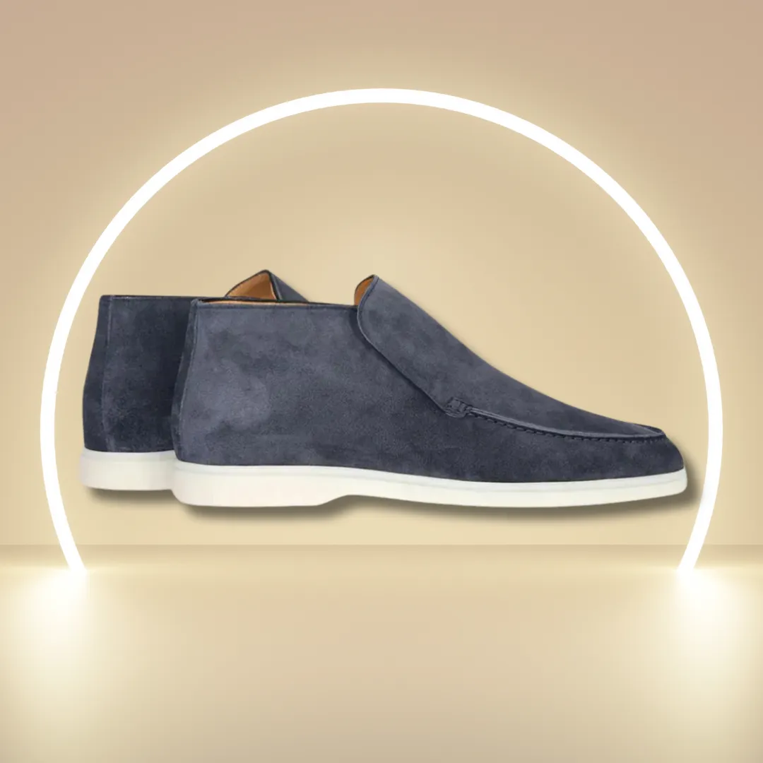 Stylebewusst - Stylische Wildleder Loafers für Männer
