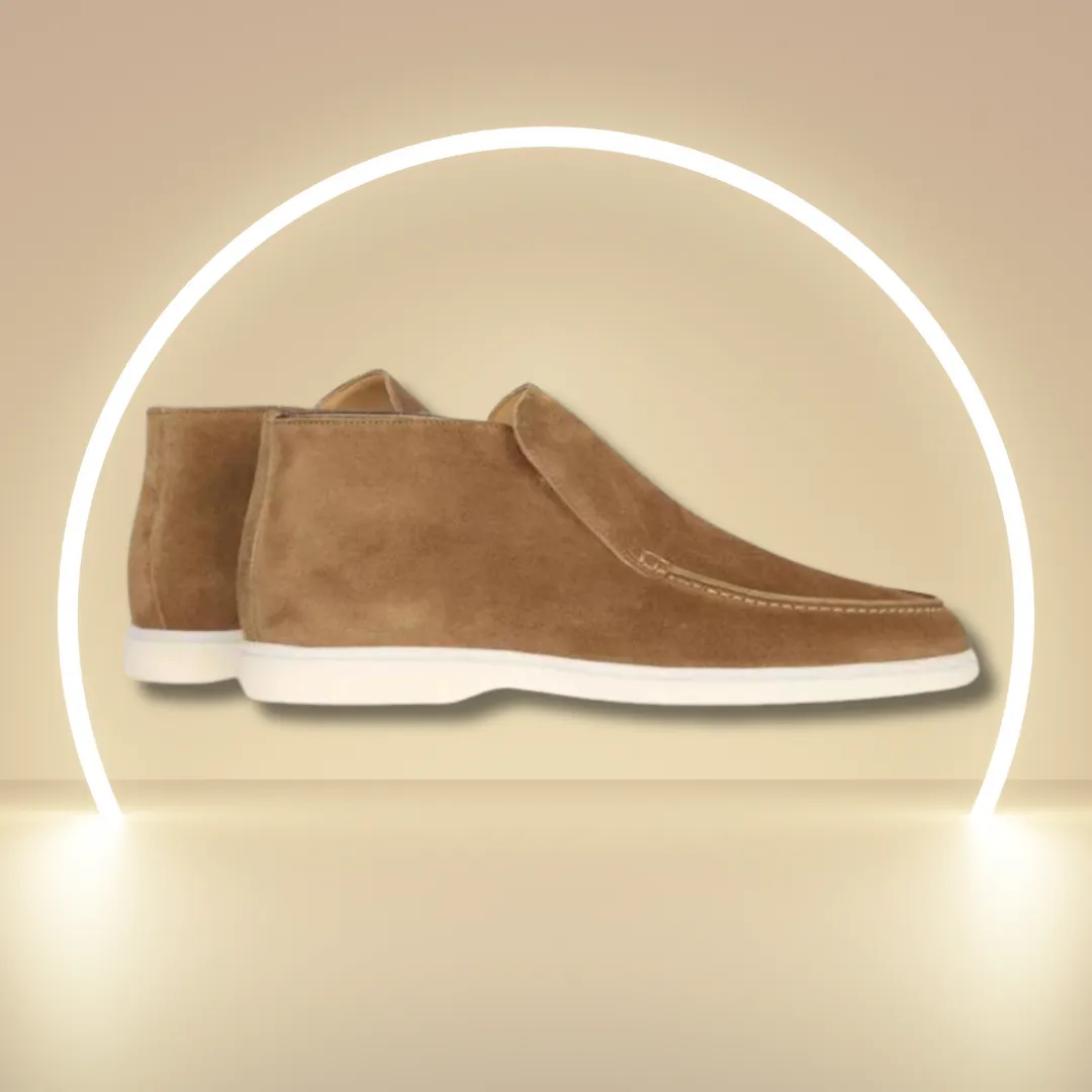 Stylebewusst - Stylische Wildleder Loafers für Männer