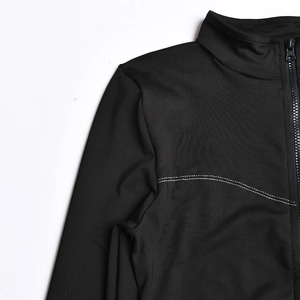Stylish Zip-Up High-Elasticity Slim Fit Casual Sport Jumpsuit S-231120-34