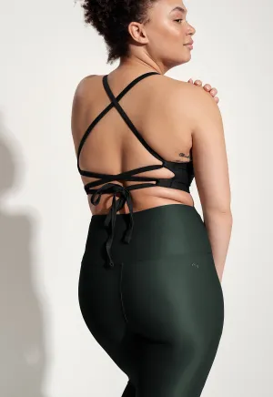 Surf & Yoga Leggings „Larimar“ in Nachtgrün