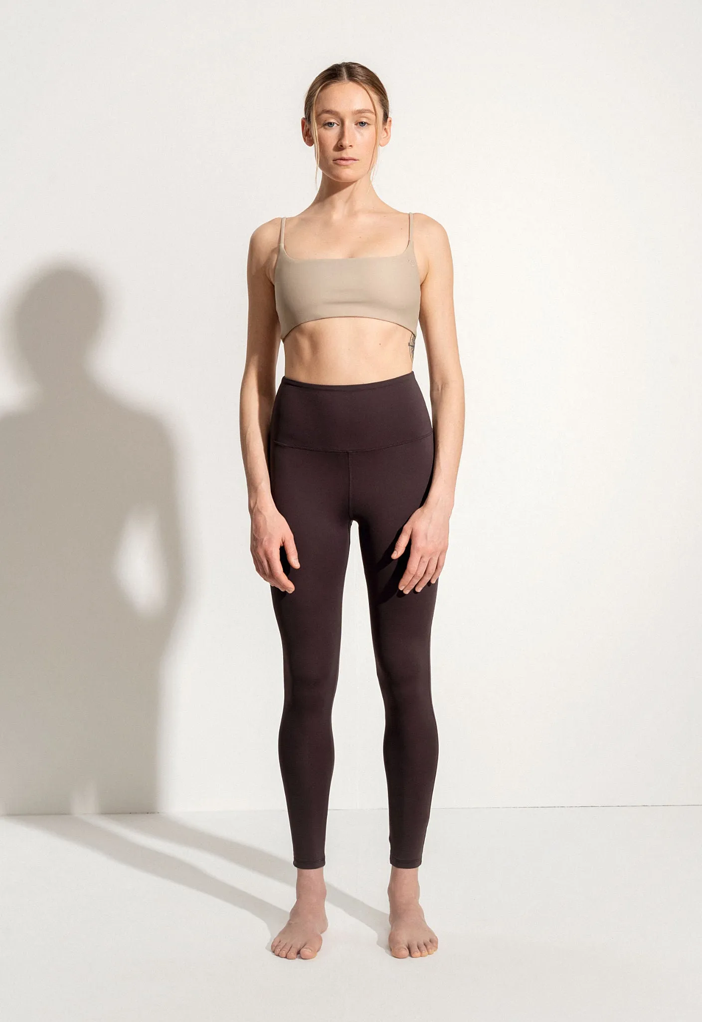 Surf & Yoga Leggings „Larimar Light“ in Dunkelbraun