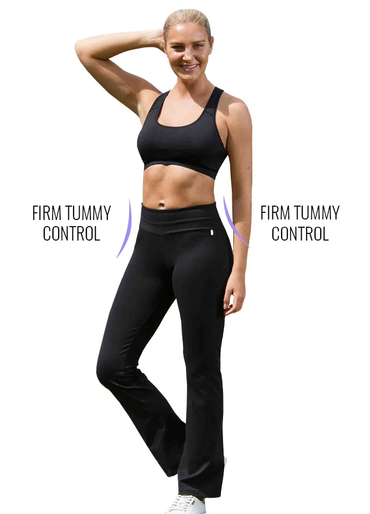 Sustainable Flare High Waisted Leggings Slim Fit