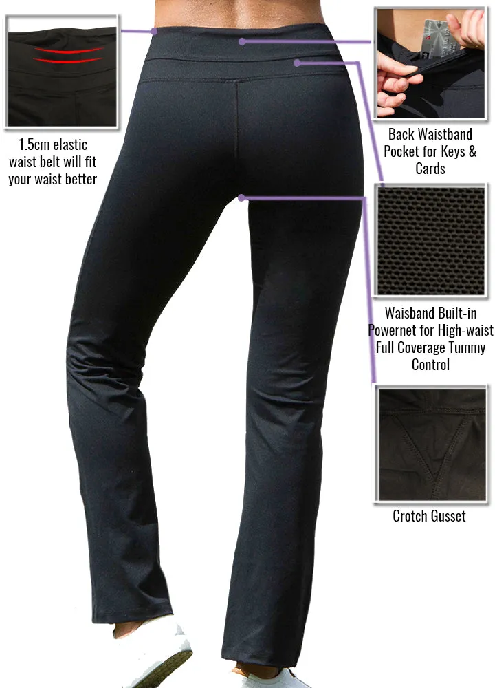 Sustainable Flare High Waisted Leggings Slim Fit