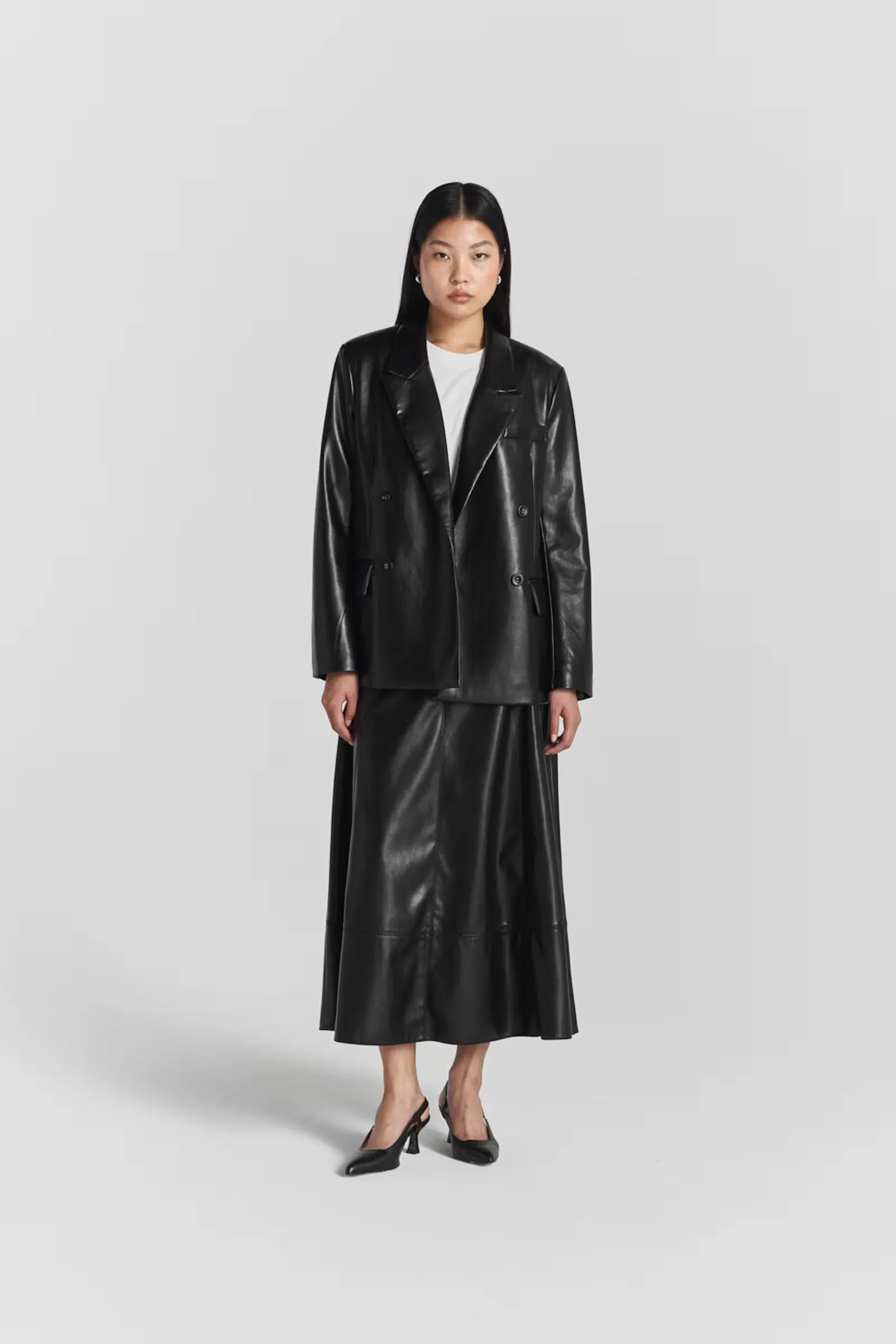 Taniel Faux Leather Blazer