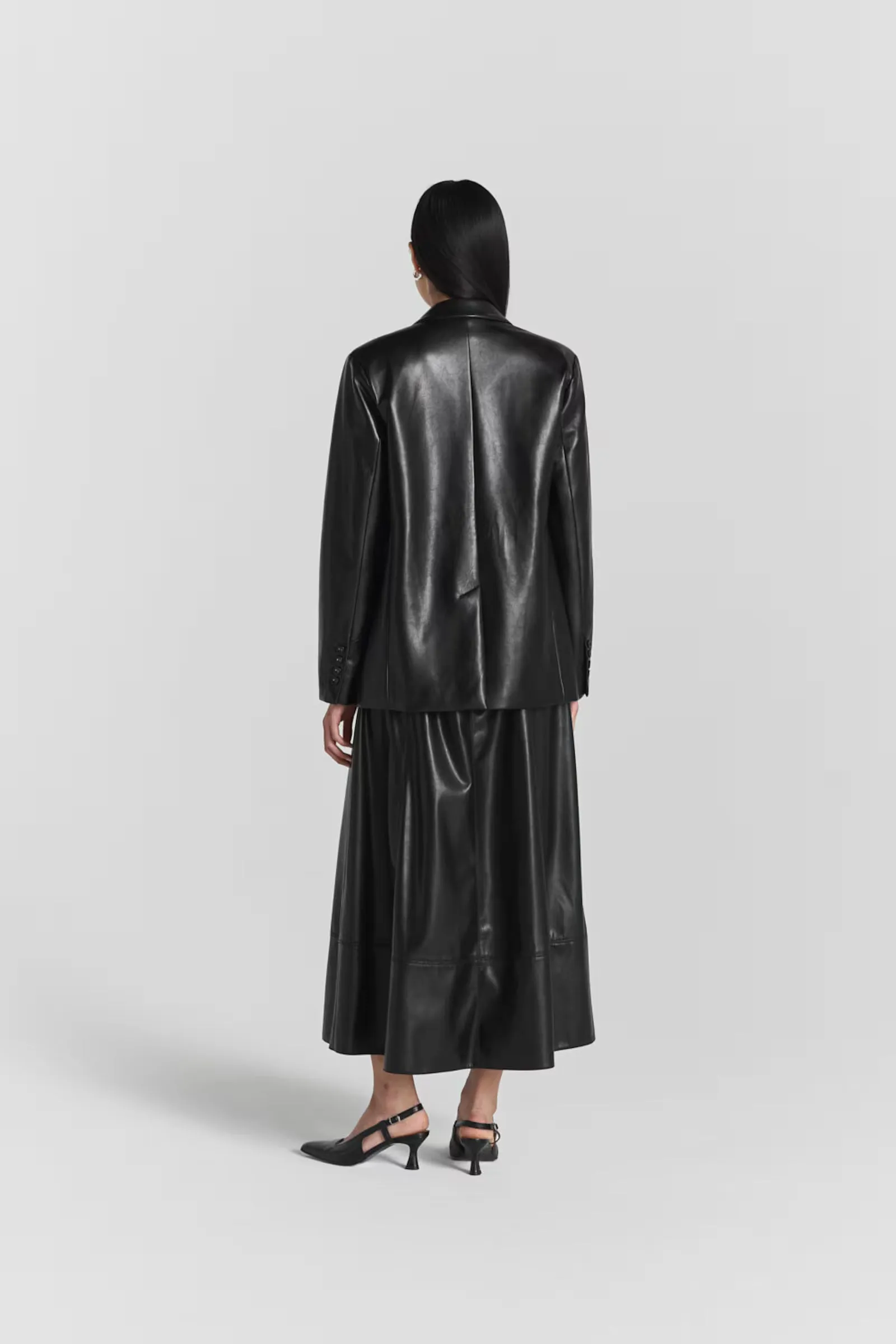 Taniel Faux Leather Blazer