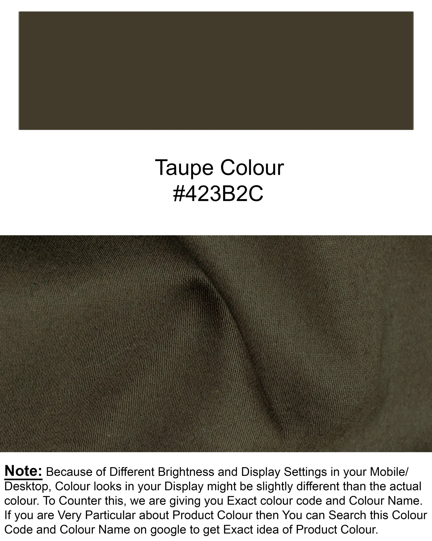 Taupe Brown Premium Cotton Blazer