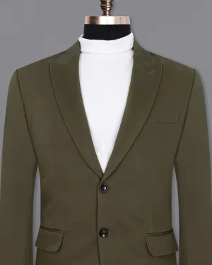 Taupe Brown Premium Cotton Blazer