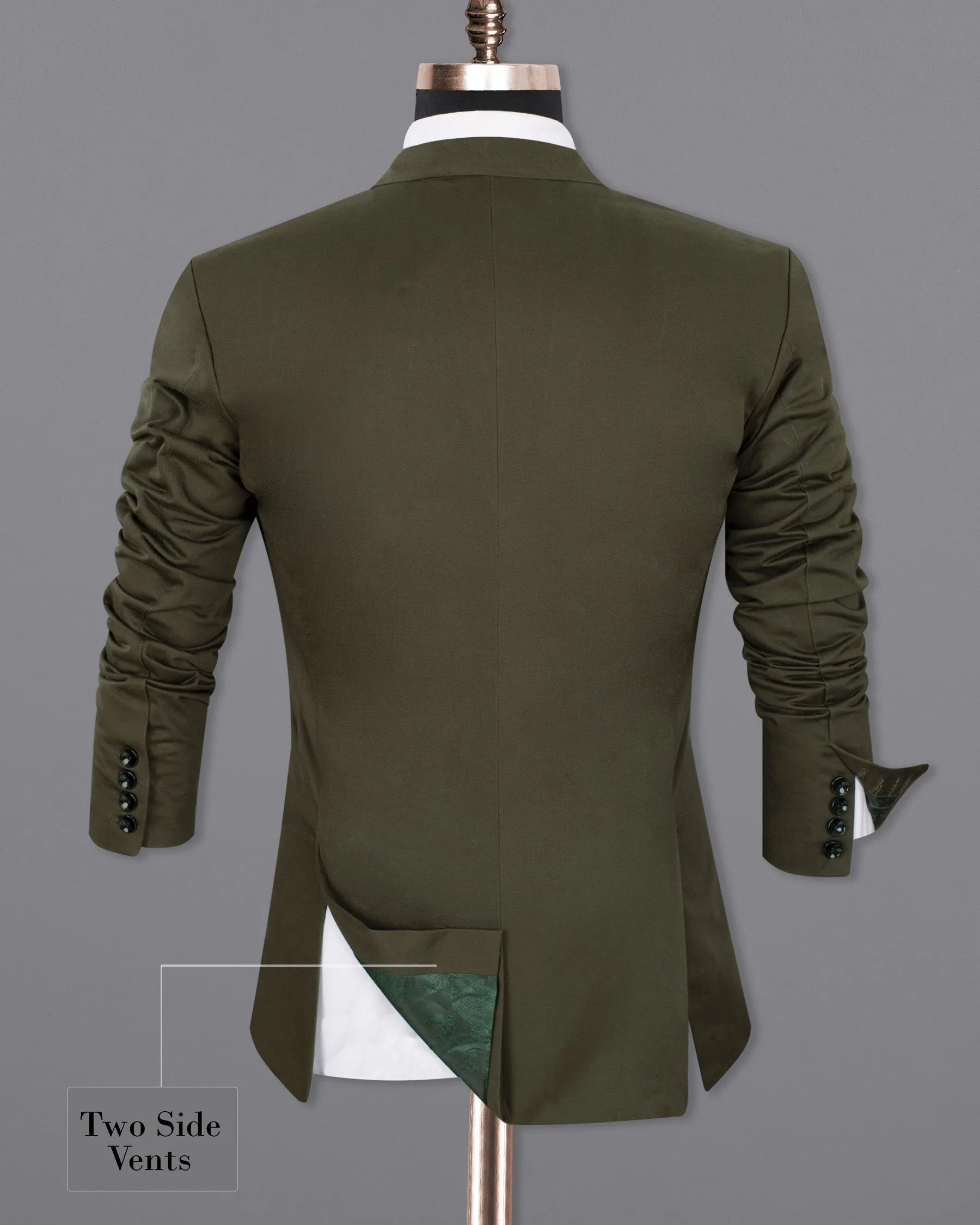 Taupe Brown Premium Cotton Blazer