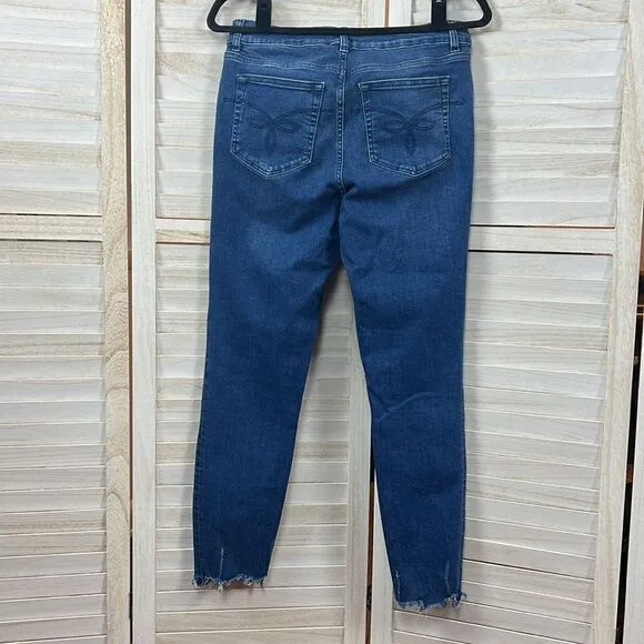 Ted Baker London Catrina Distressed Hem Skinny Jeans 30