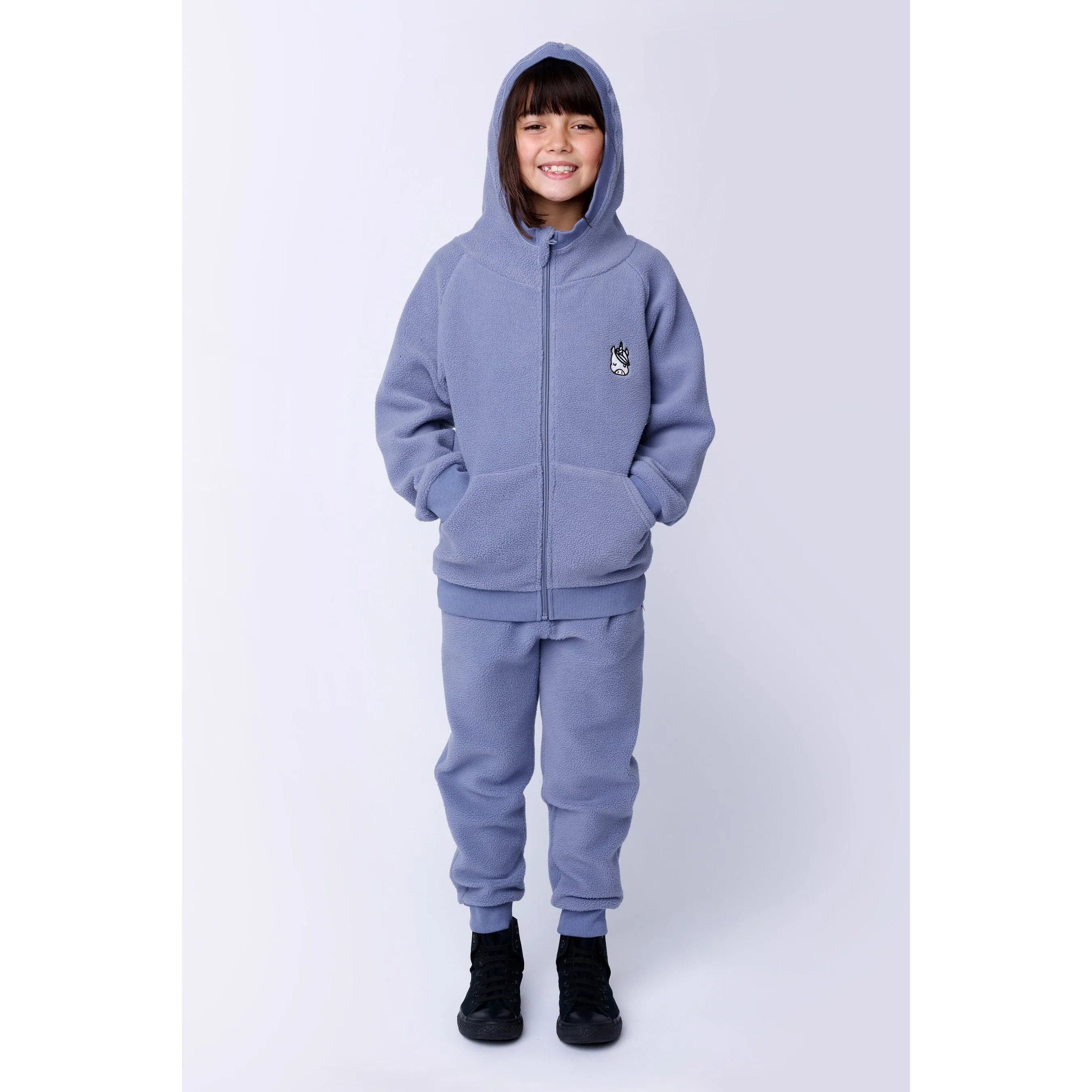 Teddy Zip Up - Cornflower