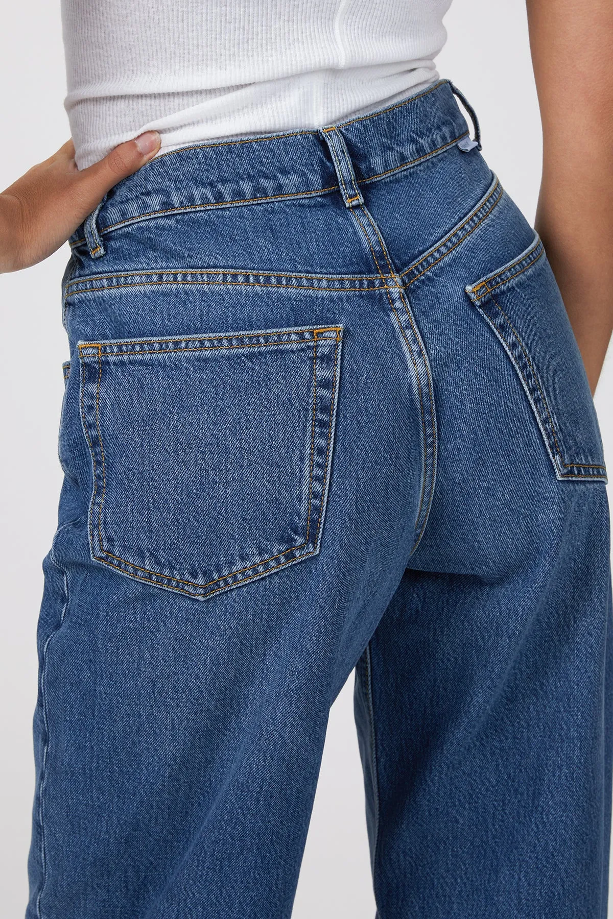THE TOBY HIGH-RISE STRAIGHT-LEG JEANS