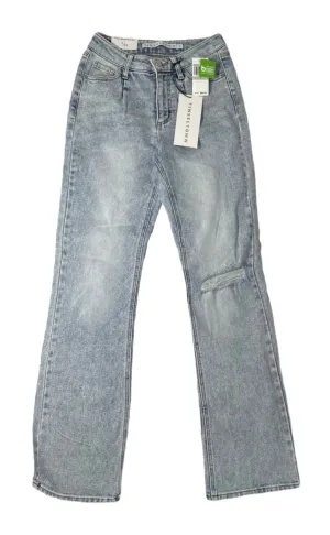 TINSELTOWN High-Rise Relaxed Flare Jeans