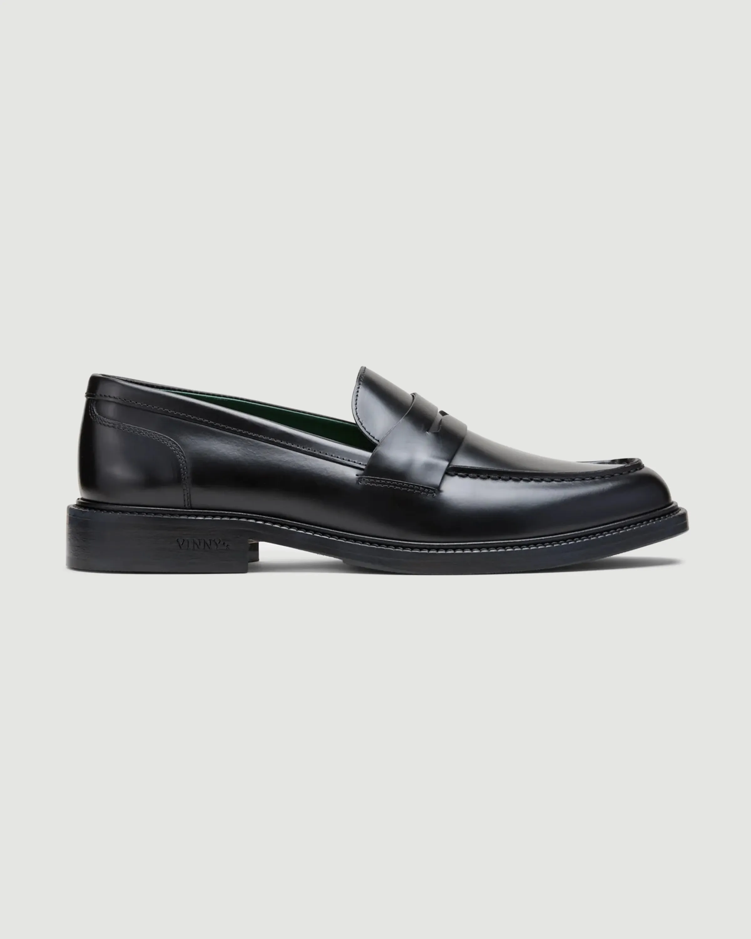 Townee Penny Loafer Black Polido Leather