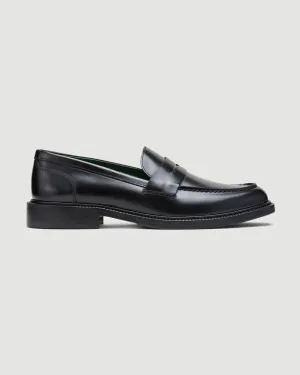 Townee Penny Loafer Black Polido Leather