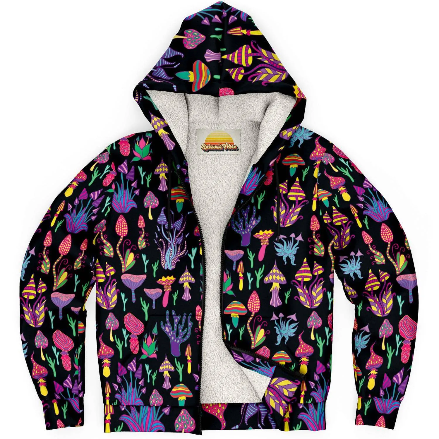 Trippy Mushrooms | Zip Up Hoodie