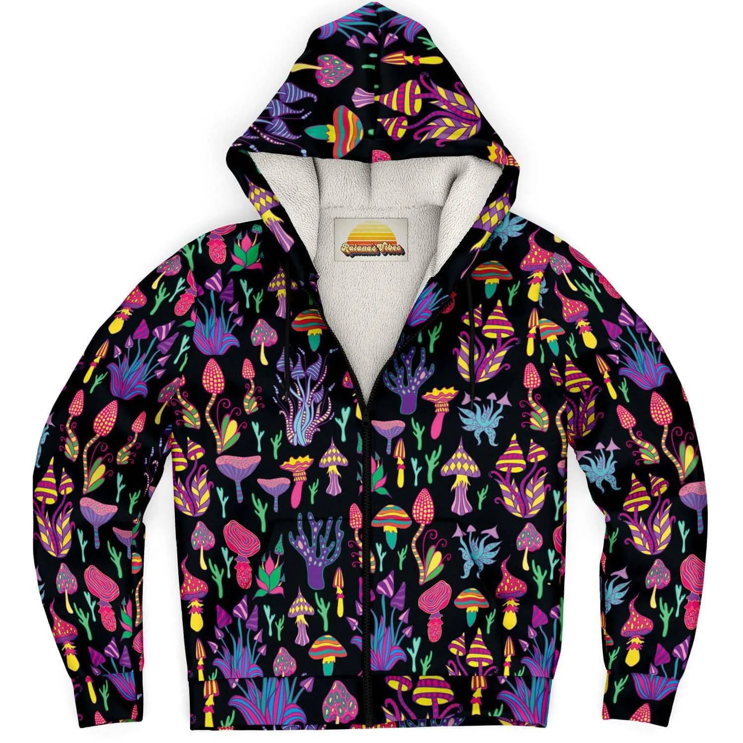 Trippy Mushrooms | Zip Up Hoodie