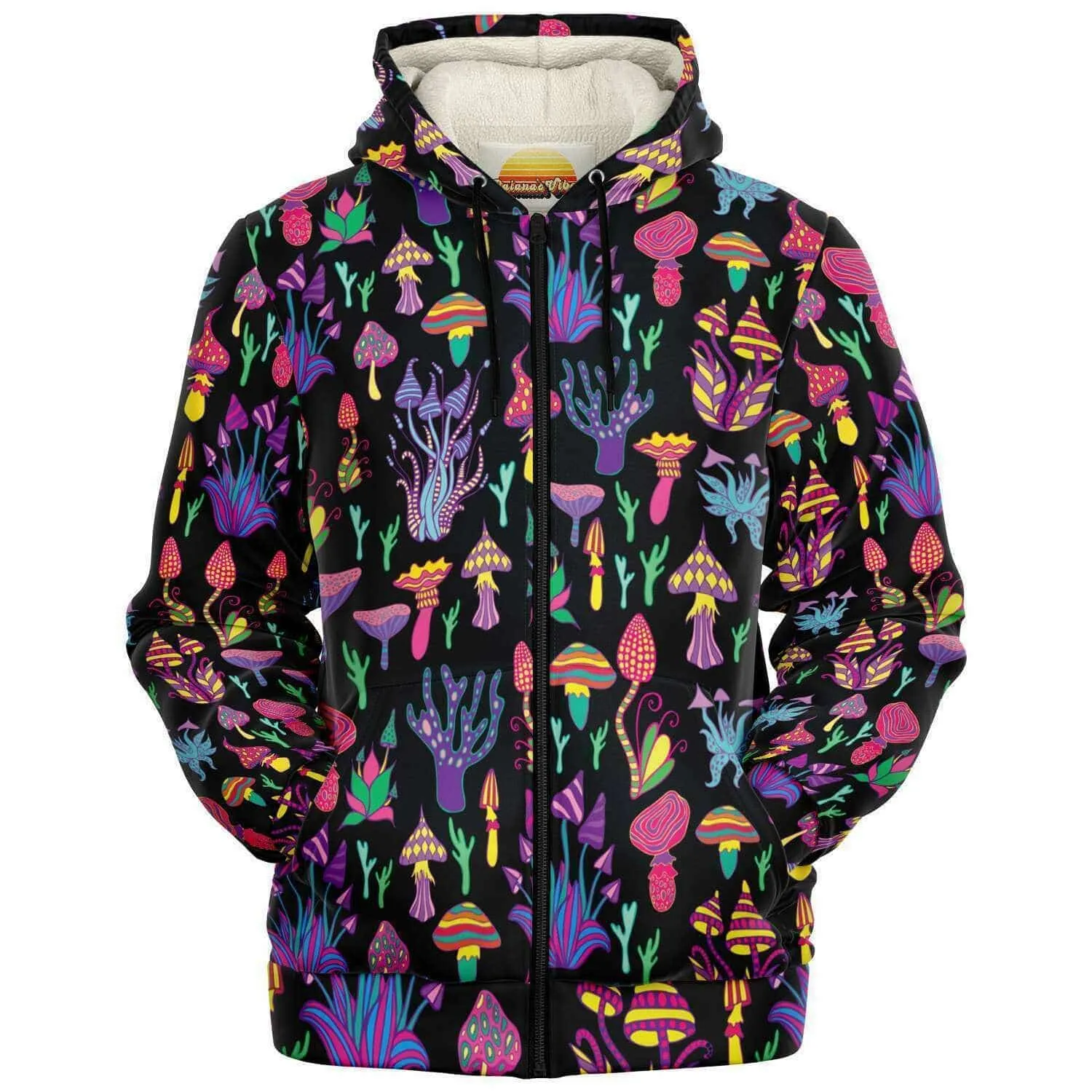 Trippy Mushrooms | Zip Up Hoodie