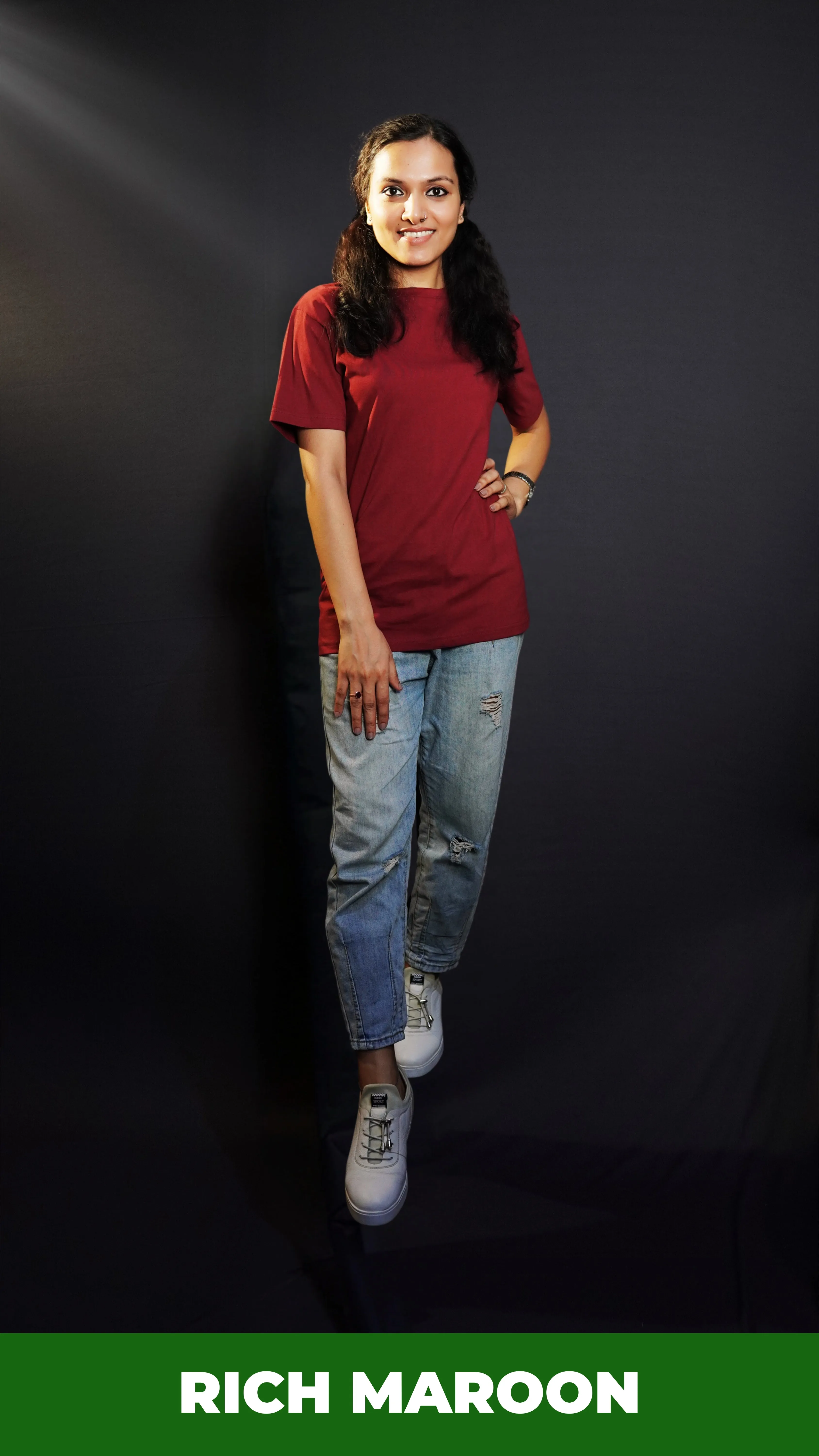 Unisex Rich Maroon T shirt