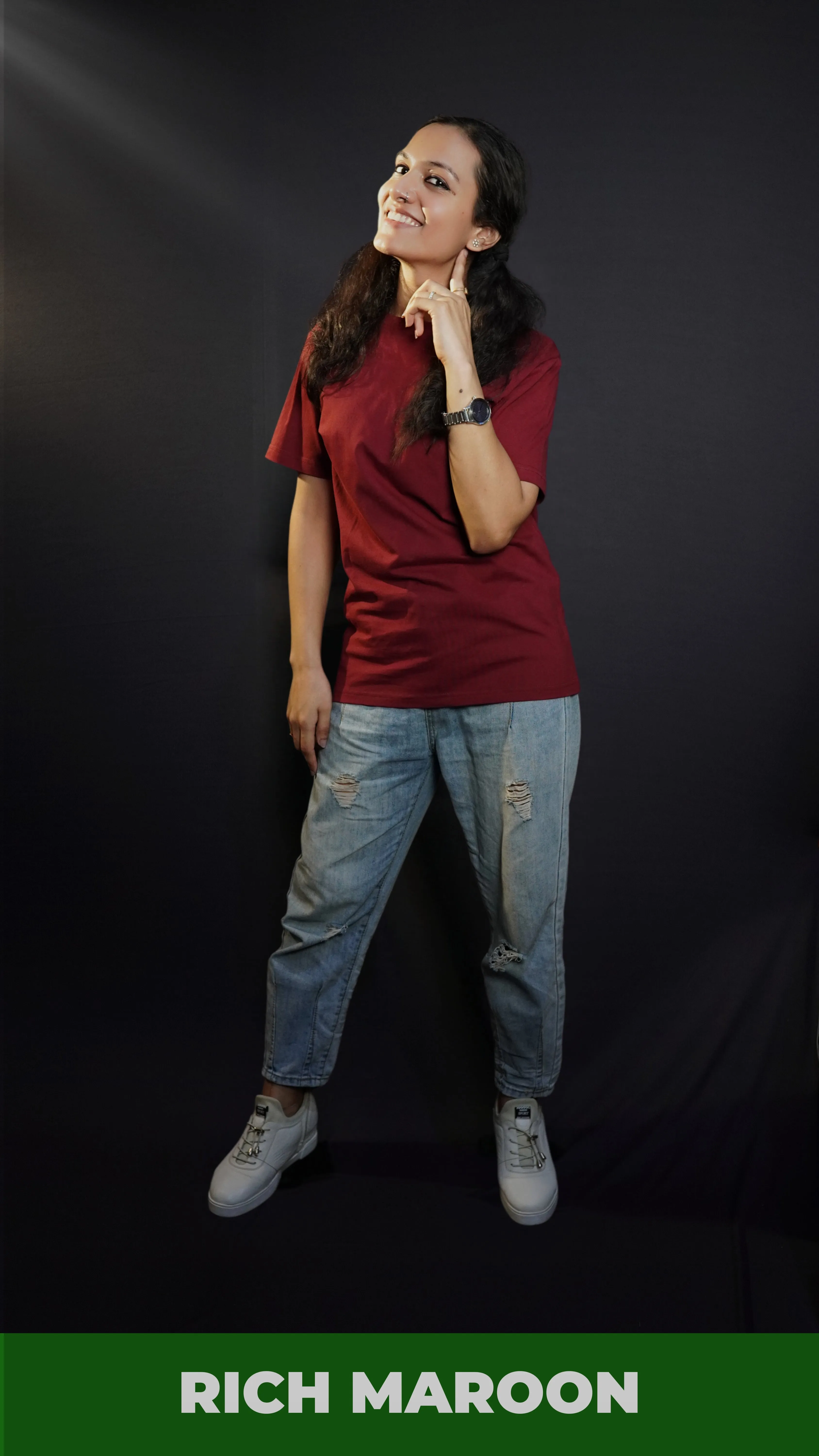 Unisex Rich Maroon T shirt